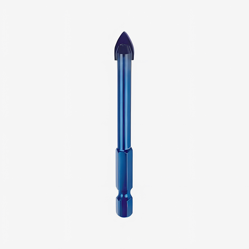 Треугольное сверло с шестигранным хвостовиком и шлицем из кобальта