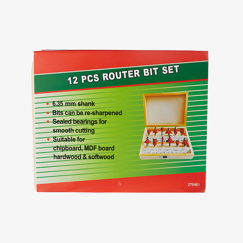 Набор из 12 фрез для деревообработки